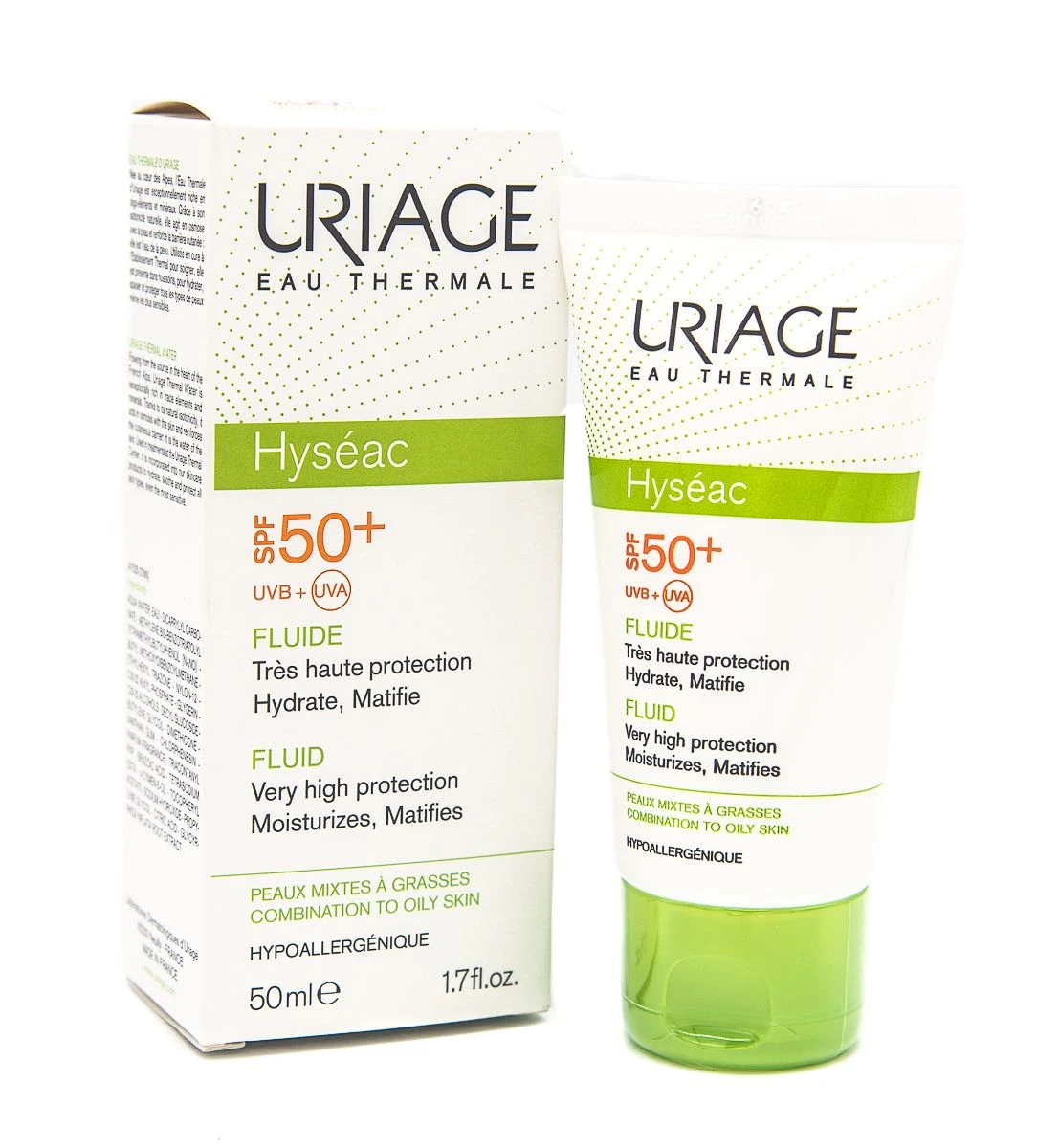 URIAGE HYSEAC SOLAIRE FLUIDO SPF50+ 50ML 1 URIAGE HYSEAC SOLAIRE FLUIDO SPF50+ 50ML