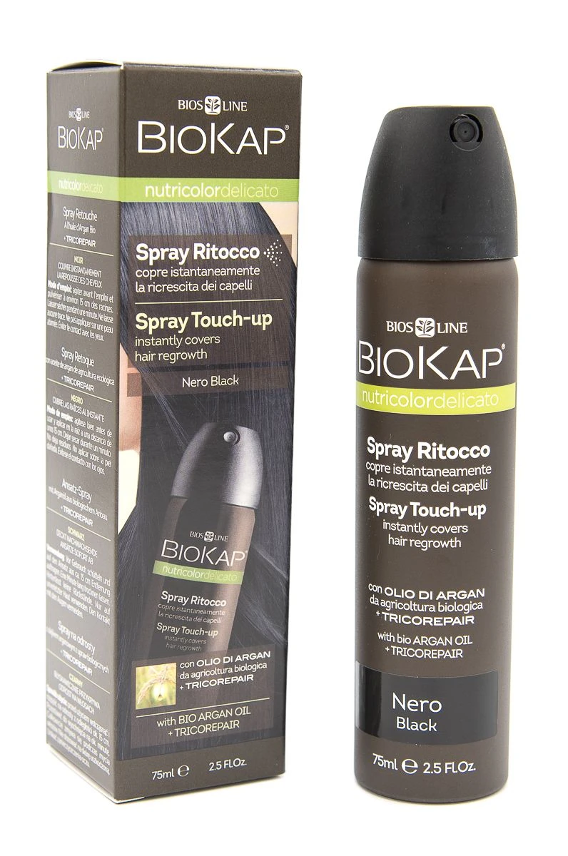 BIOS LINE SpA BIOKAP NUTRICOLOR DELICATO SPRAY RITOCCO NERO 75ML 1 BIOS LINE SpA BIOKAP NUTRICOLOR DELICATO SPRAY RITOCCO NERO 75ML