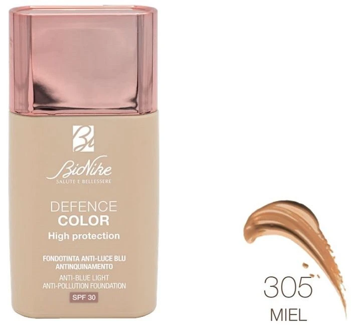 BIONIKE DEFENCE COLOR FONDOTINTA ANTI-LUCE BLU 305 MIEL 30ML 1 BIONIKE DEFENCE COLOR FONDOTINTA ANTI-LUCE BLU 305 MIEL 30ML