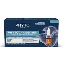 PHYTO PHYTOCYANE TRATTAMENTO ANTICADUTA UOMO CADUTA SEVERA 12 FIALE DA 5ML